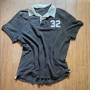 J. Crew Dark Polo with White Accents